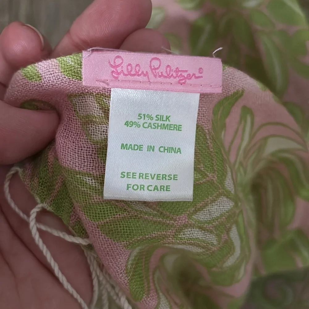 Lilly pulitizer scarf / wrap - silk / cashmere